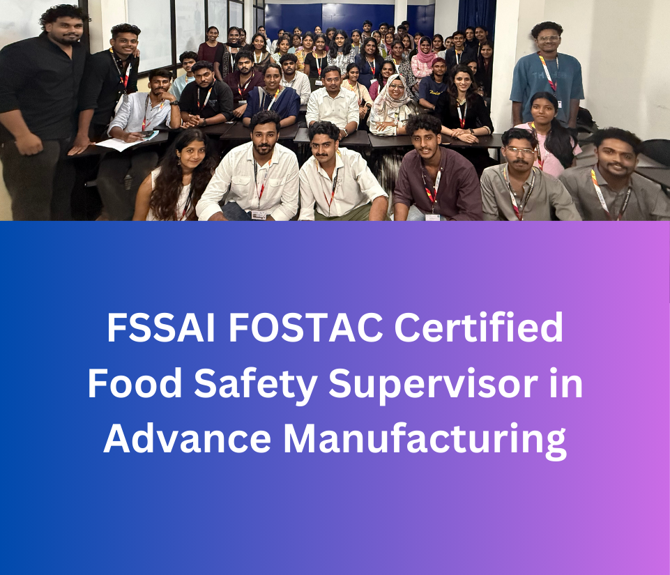 fssai fostac Food Safety Supervisor in Advance Manufacturing Certification course