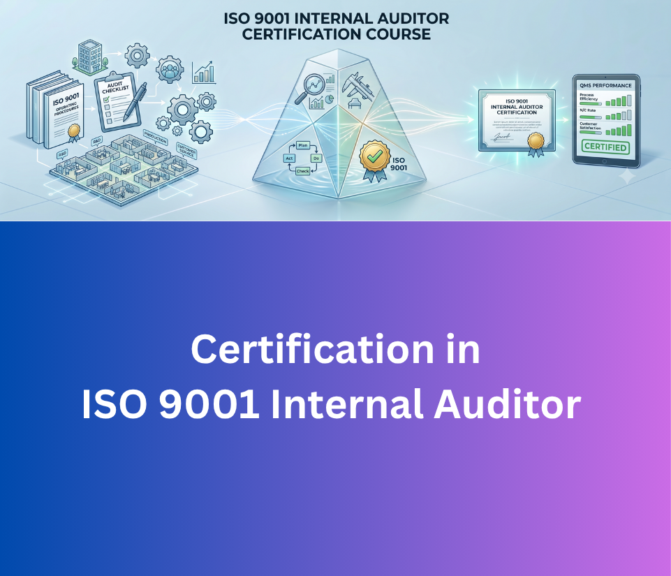 ISO 9001 Internal Auditor Certification & Training - Quality Management Systems (QMS)