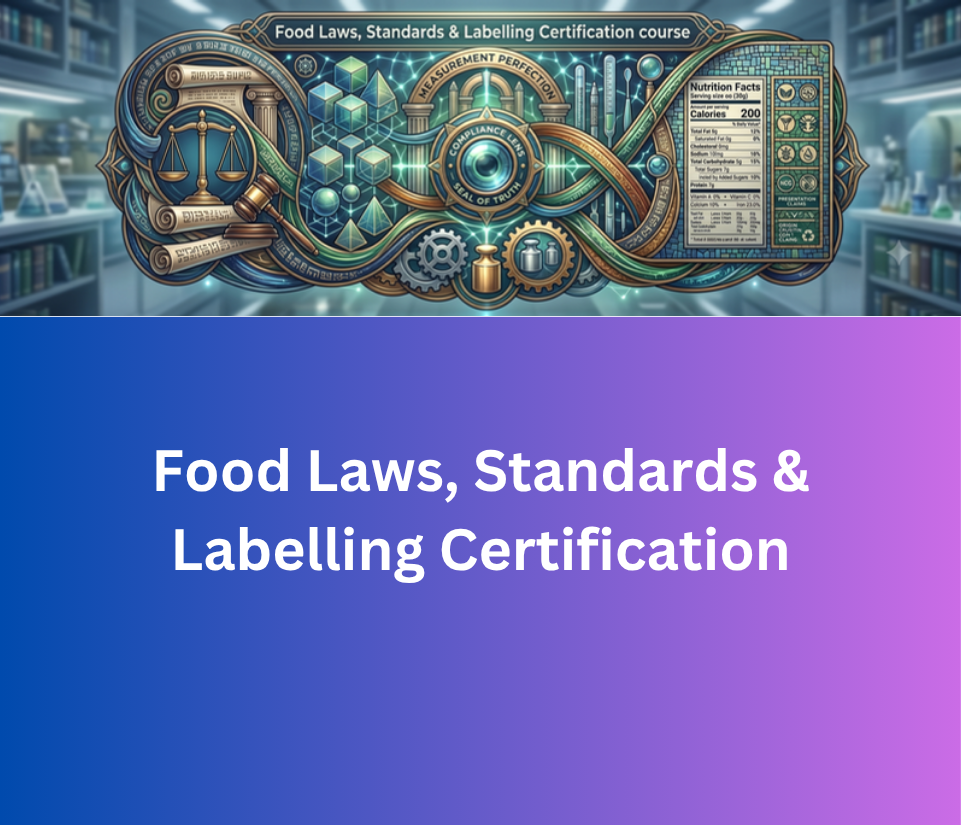 Food Laws, Standards & Labelling Certification Course