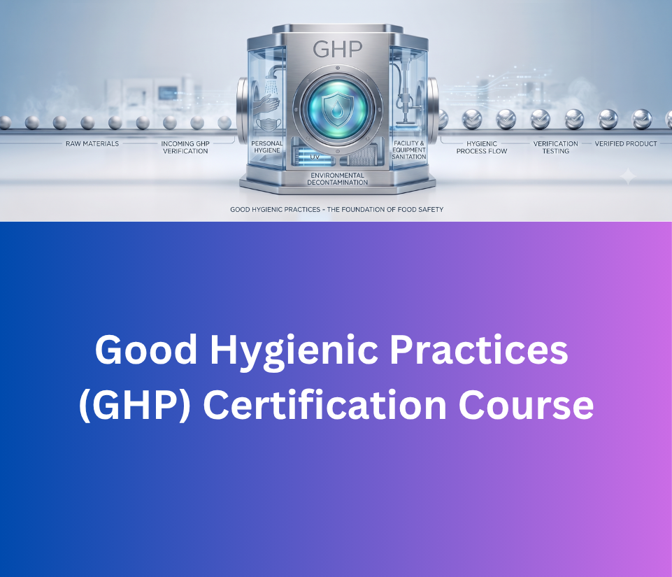 Good Hygienic Practices (GHP) Certification Course