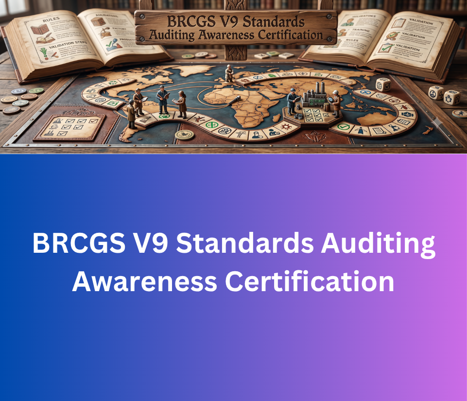 BRCGS V9 Standards Auditing Awareness Certification Course